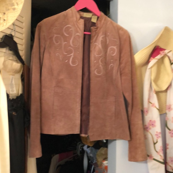 Ruff Hewn mauve suede jacket size L. No rips, no flaws - Picture 3 of 12